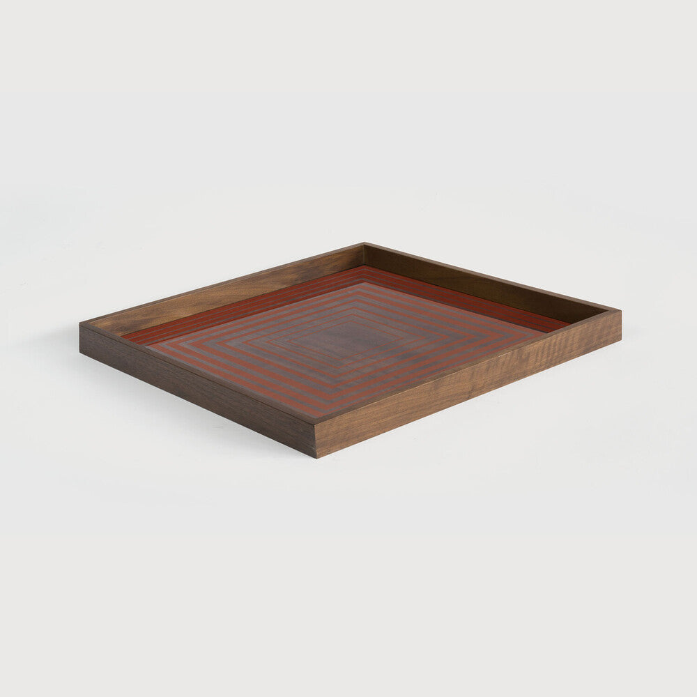 pumpkin squares glass tray by ethnicraft at adorn.house