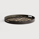 chevron wooden tray by ethnicraft at adorn.house