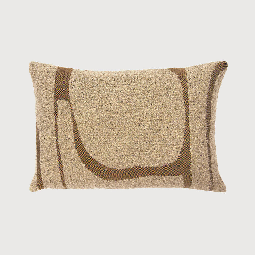 avana abstract indoor/outdoor pillow by ethnicraft at adorn.house 
