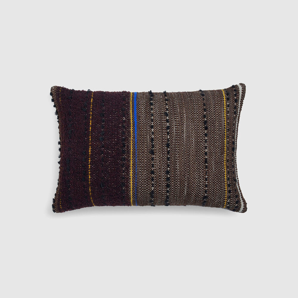 dark tulum indoor/outdoor pillow by ethnicraft at adorn.house 