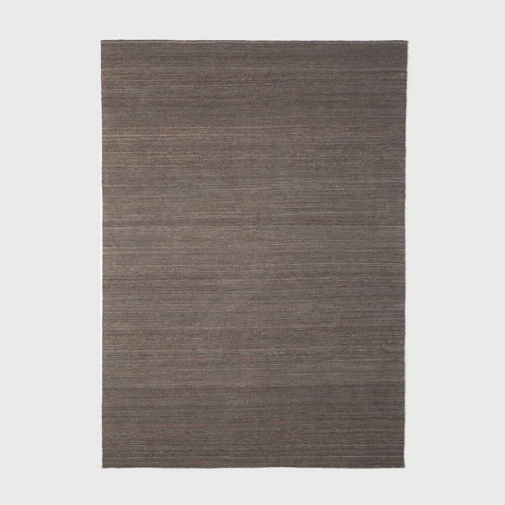 nomad kilim brown/grey rug by ethnicraft at adorn.house