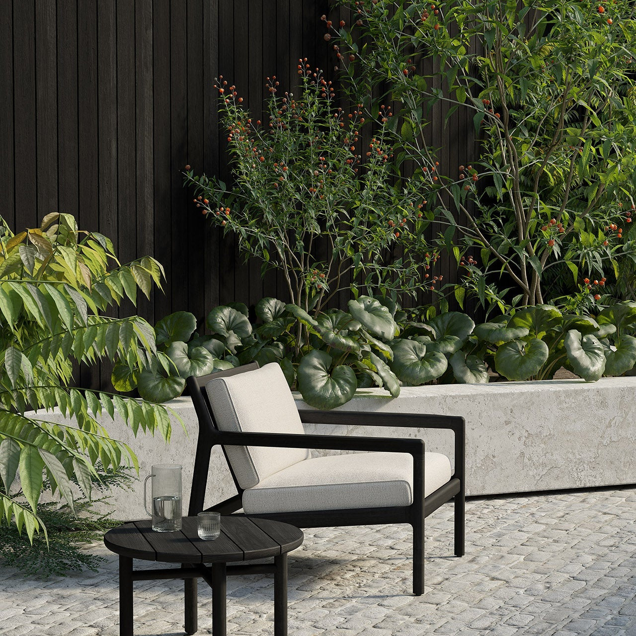 quatro outdoor side table by ethnicraft at adorn.house