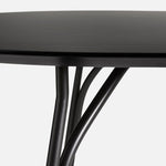 tree dining table 220 cm charcoal black/black by woud at adorn.house