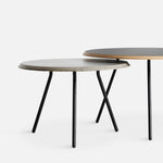 soround coffee table concrete 40.5 x 60 cm by woud at adorn.house