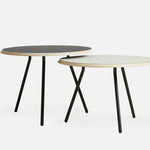 soround coffee table black 23.6” d x 19.3” by woud at adorn.house