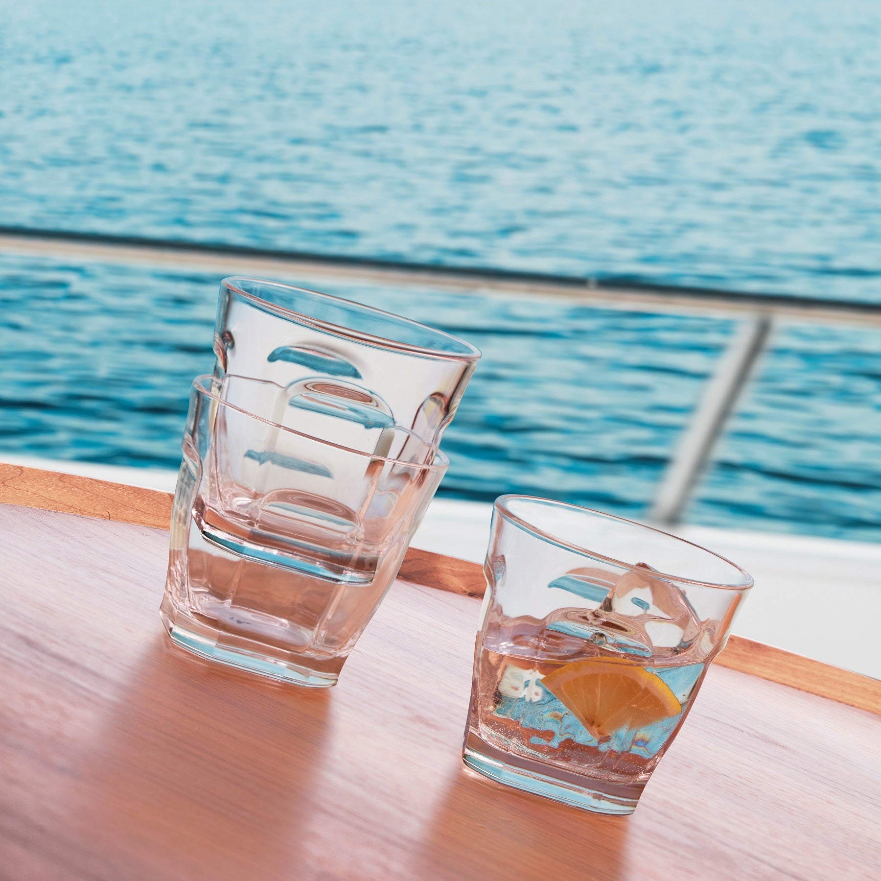 ahoy set of 4 non-slip multipurpose glass by NUDE at adorn.house