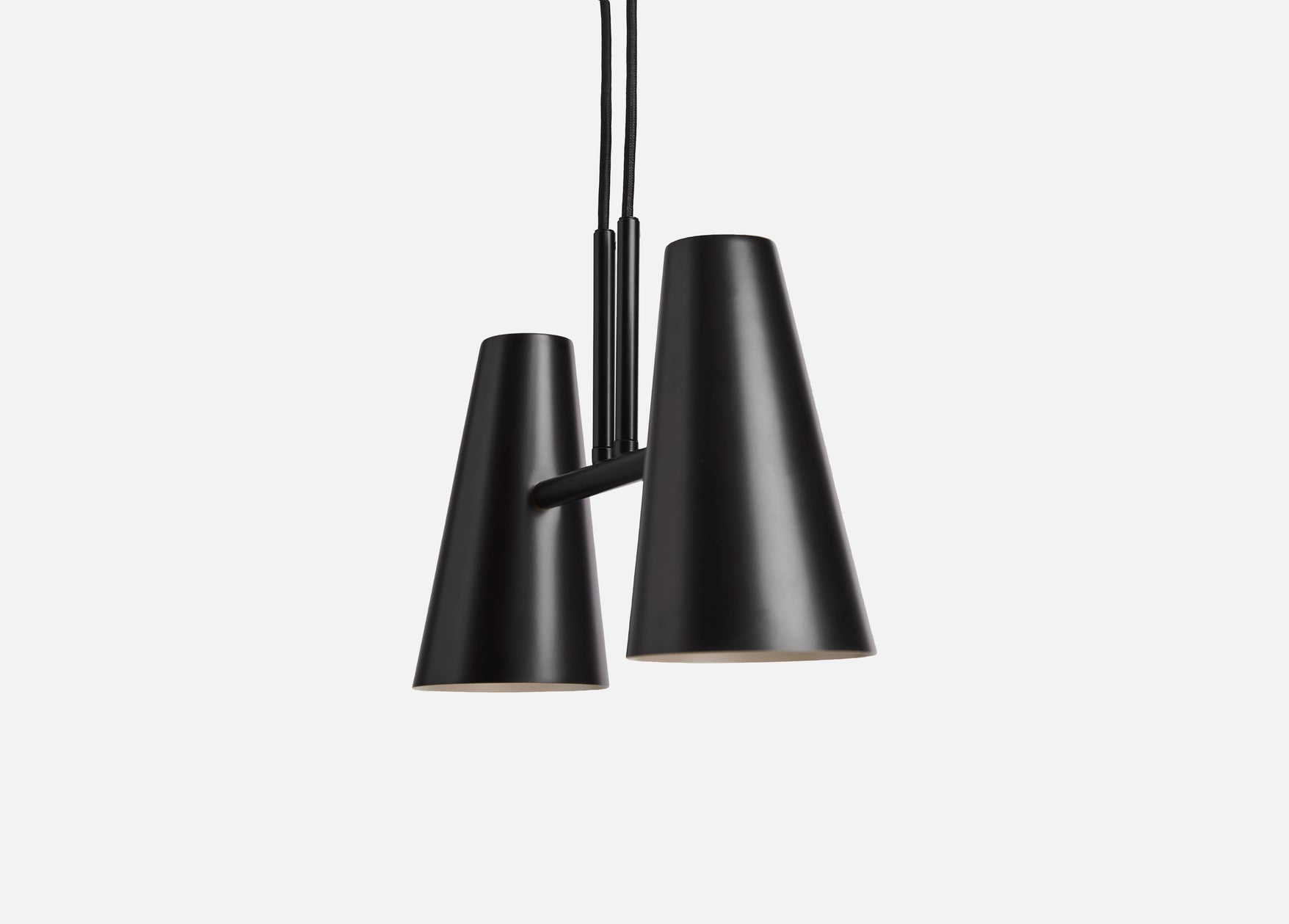 cono pendant w/ 2 shades by woud at adorn.house