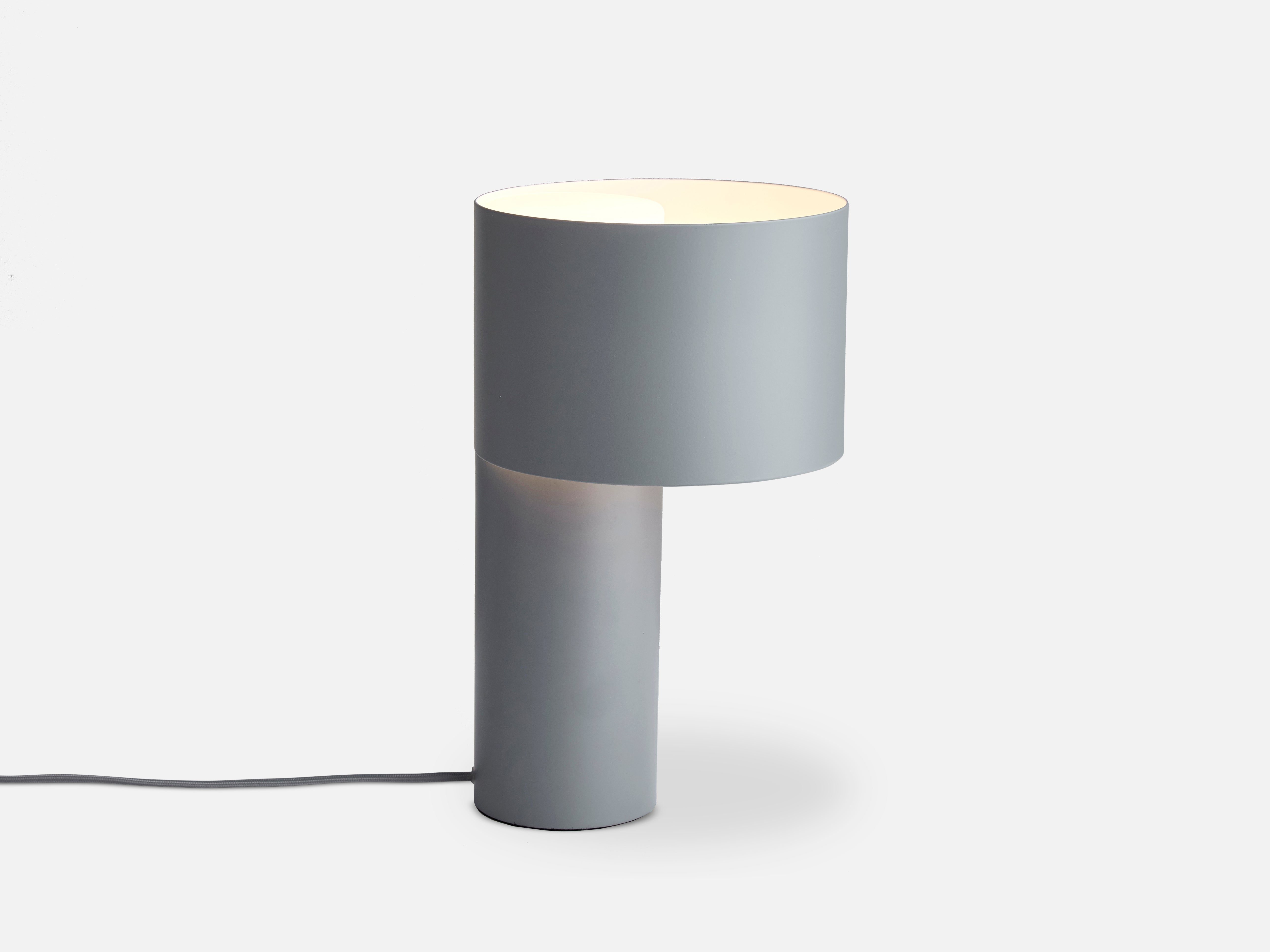 tangent table lamp cool grey by woud at adorn.house