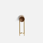 around wall hanger small walnut & satin brass by woud at adorn.house