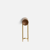 around wall hanger small walnut & satin brass by woud at adorn.house