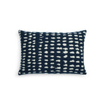 navy dots lumbar pillow - set of 2 by ethnicraft at adorn.house