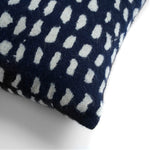 navy dots lumbar pillow - set of 2 by ethnicraft at adorn.house
