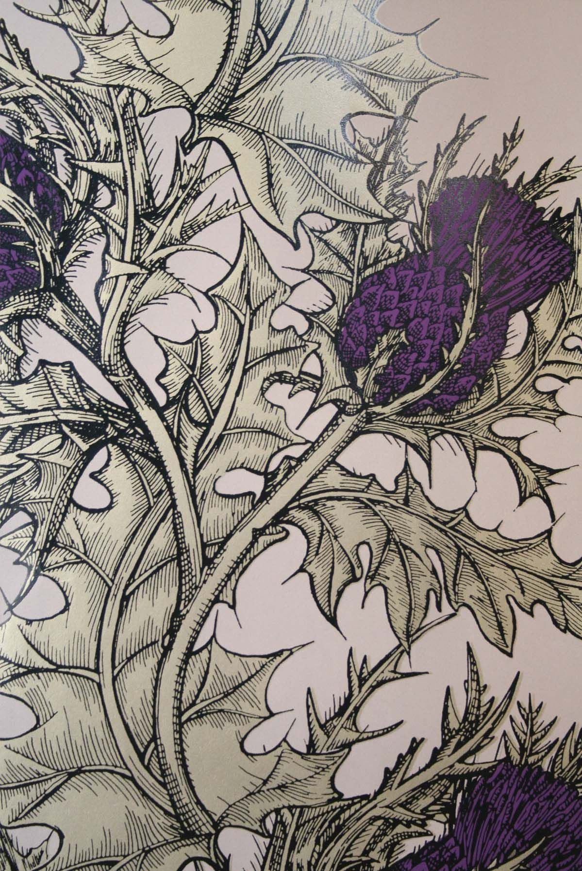 grand thistle hand print  wallpaper by timorous beasties on adorn.house