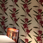 oriental orchid  hand printed wallpaper by timorous beasties on adorn.house