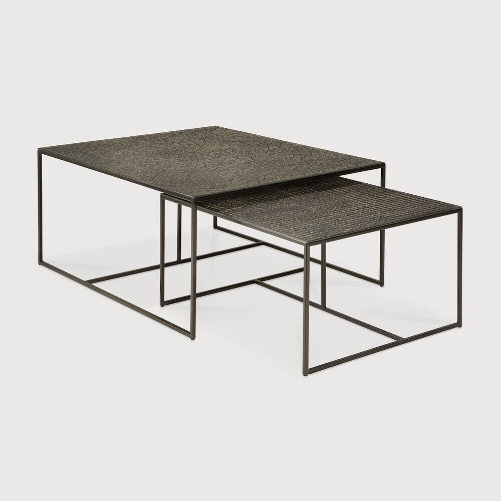 pentagon nesting coffee table set by ethnicraft at adorn.house