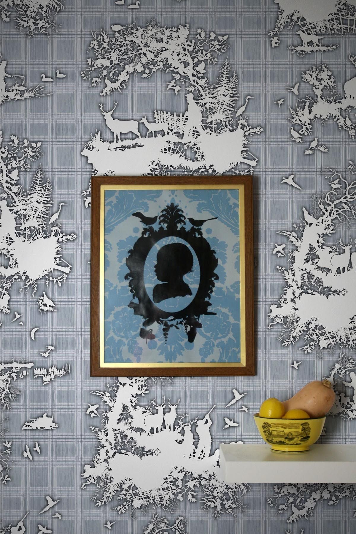 classic hunt wallpaper by timorous beasties on adorn.house