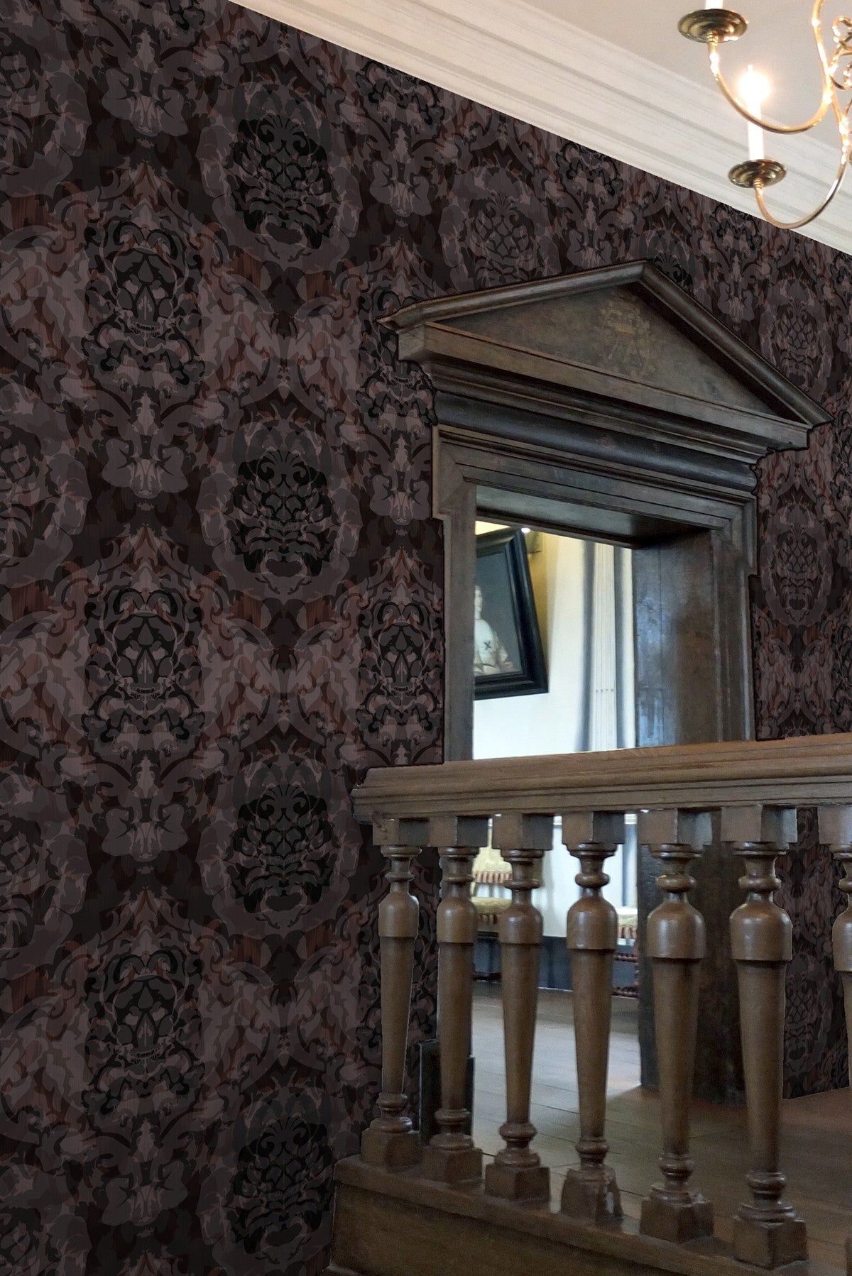 skull damask superwide wallpaper by timorous beasties on adorn.house