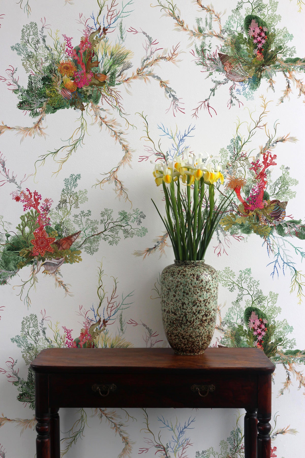 seaweed and shell wallpaper by timorous beasties on adorn.house