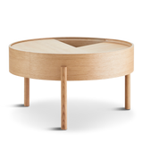 arc coffee table (66 cm) - oiled oak by woud at adorn.house