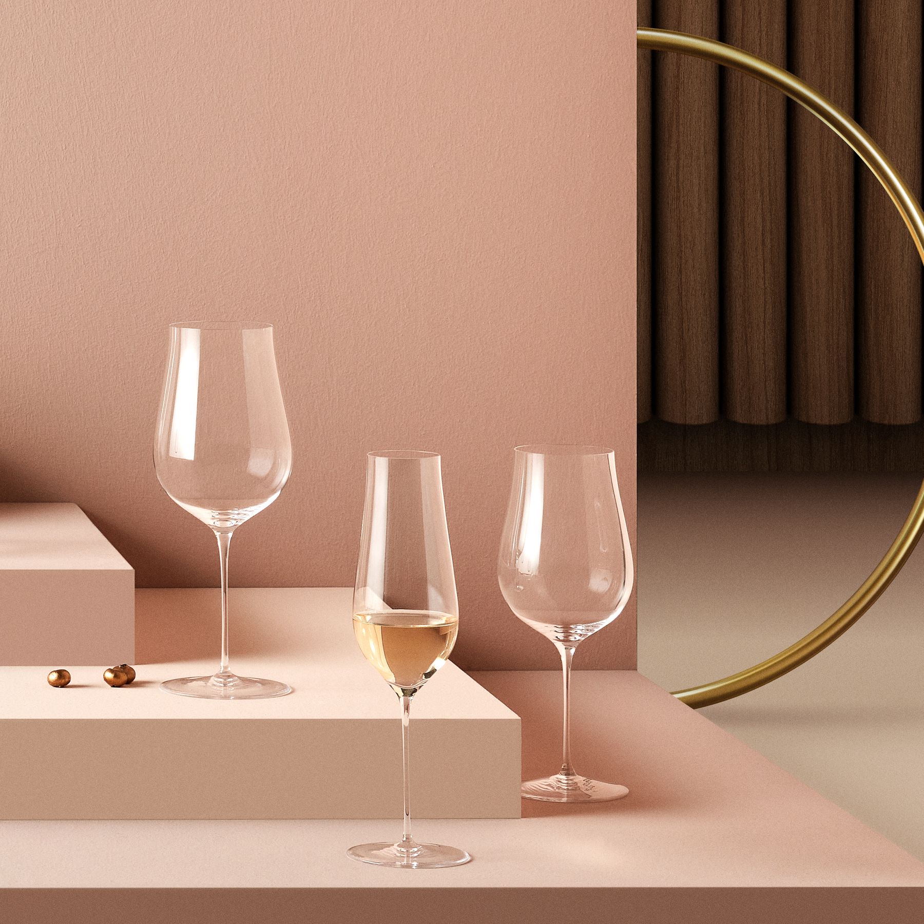 ghost zero tulip champagne glass by nude at adorn.house