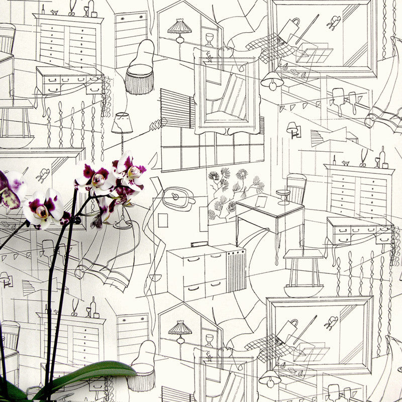 homes, erica wakerly, wallpaper, - adorn.house