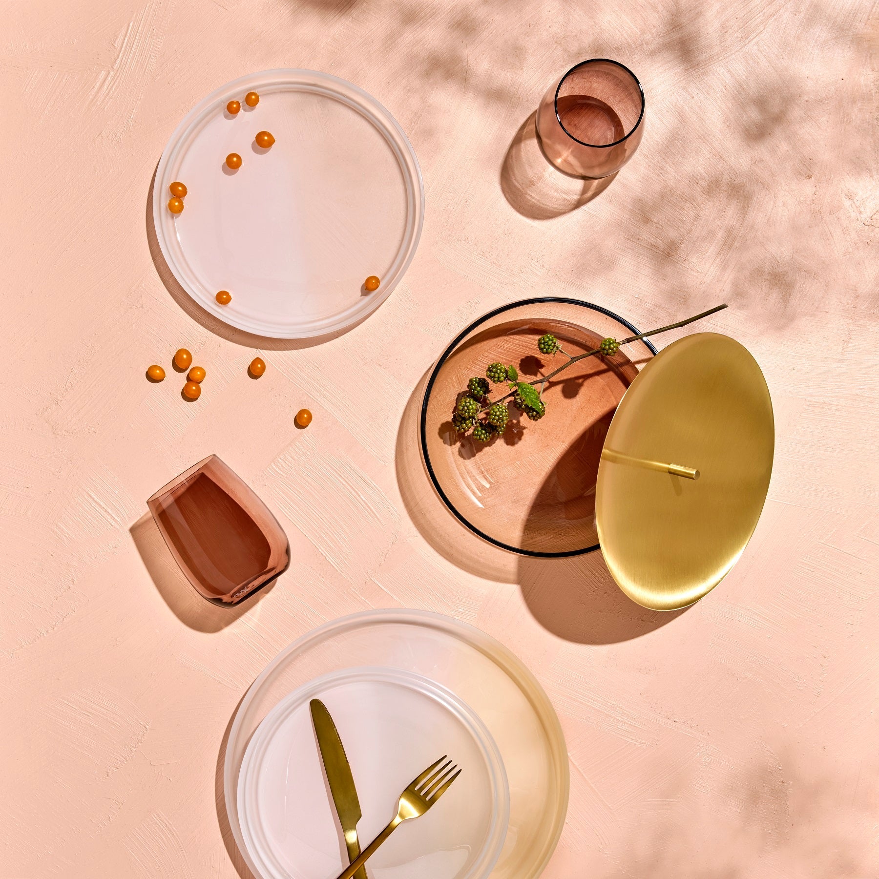 colored u set of 4 tumblers by nude at adorn.house