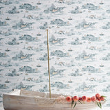 mountains wallpaper, sian zeng, wallpaper, - adorn.house
