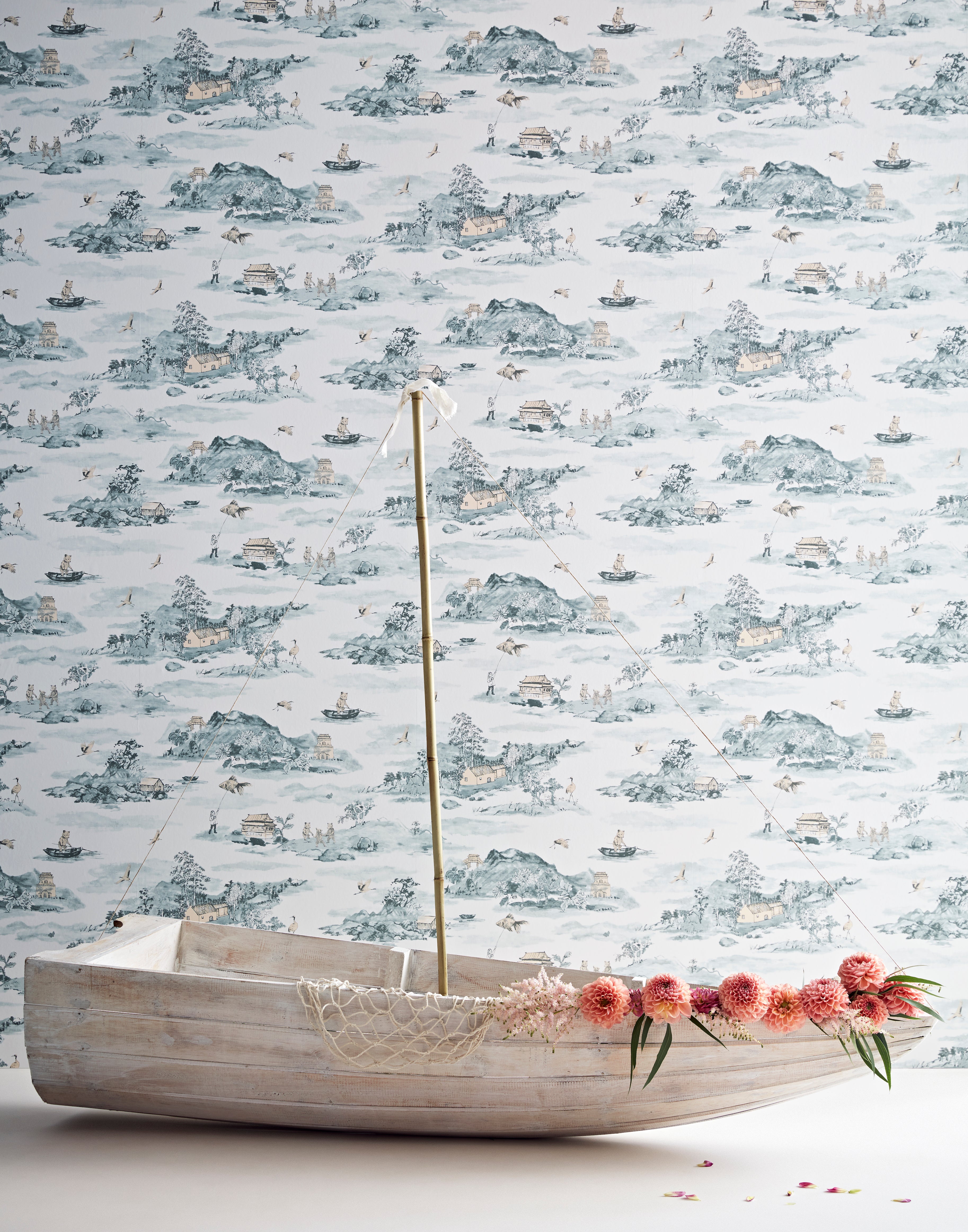 mountains wallpaper, sian zeng, wallpaper, - adorn.house