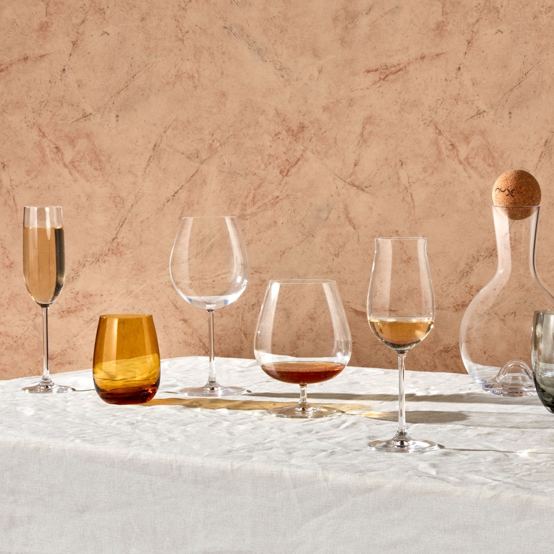 colored u set of 4 tumblers by nude at adorn.house