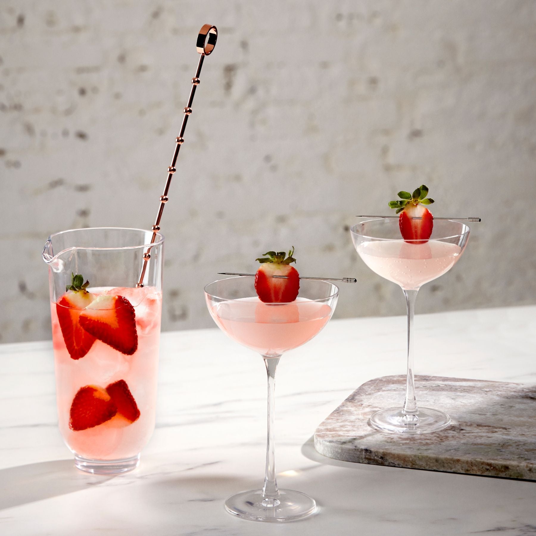 hepburn mixing glass with metal stirrer by nude at adorn.house