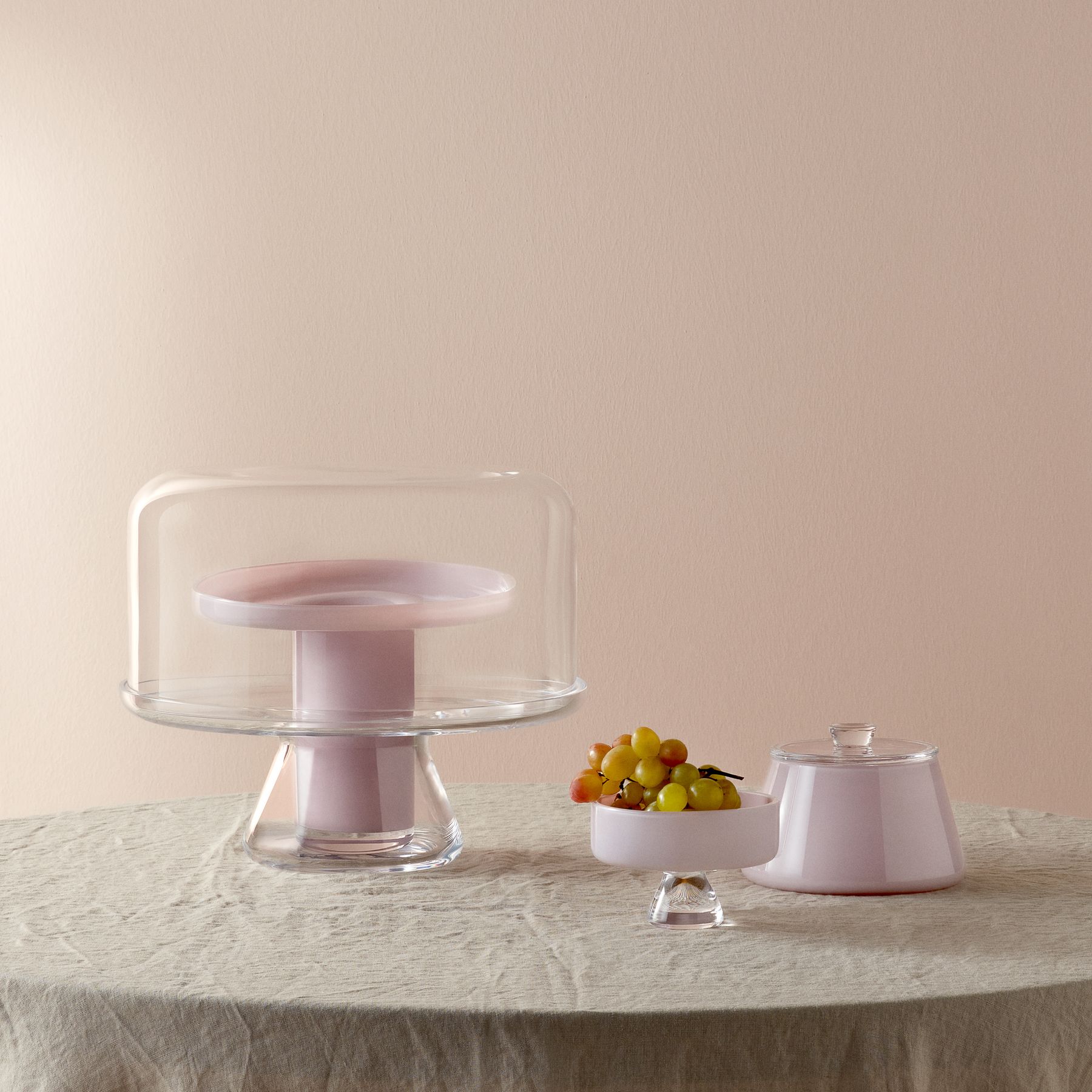 bloom cake stand with dome by nude at adorn.house