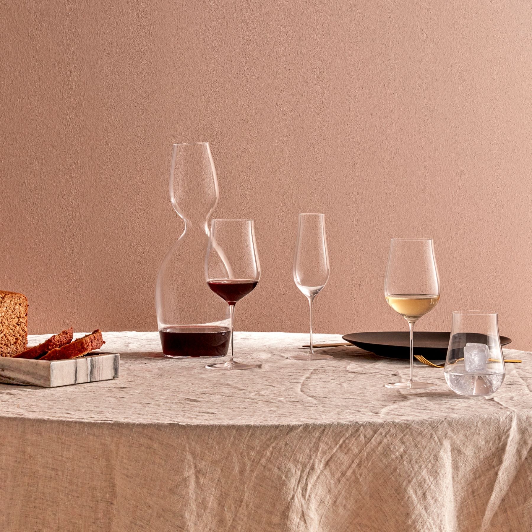 ghost zero tulip red wine glass by nude at adorn.house