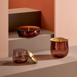 beret storage box medium with brass lid by nude at adorn.house