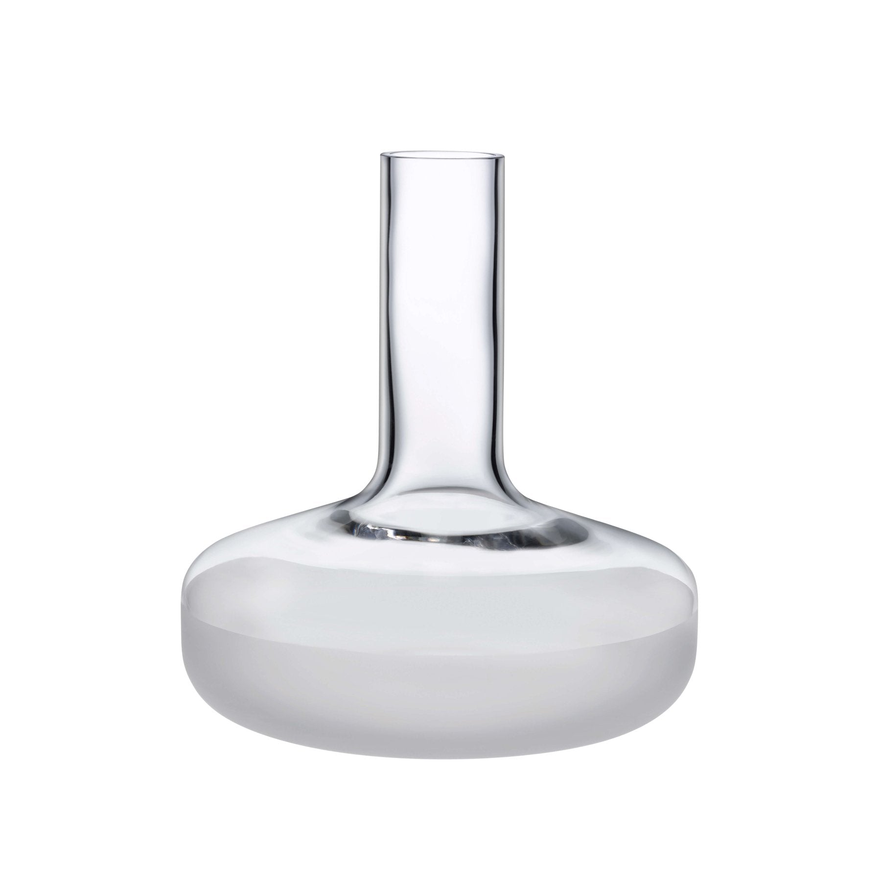 contour wine carafe with sandblasted base by nude at adorn.house 