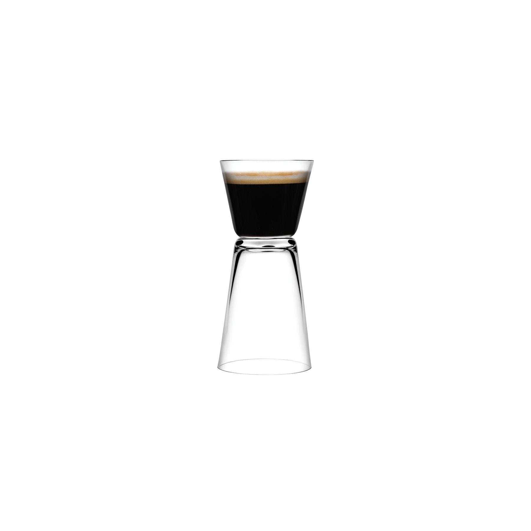 dual set of 2 espresso glasses by nude at adorn.house 