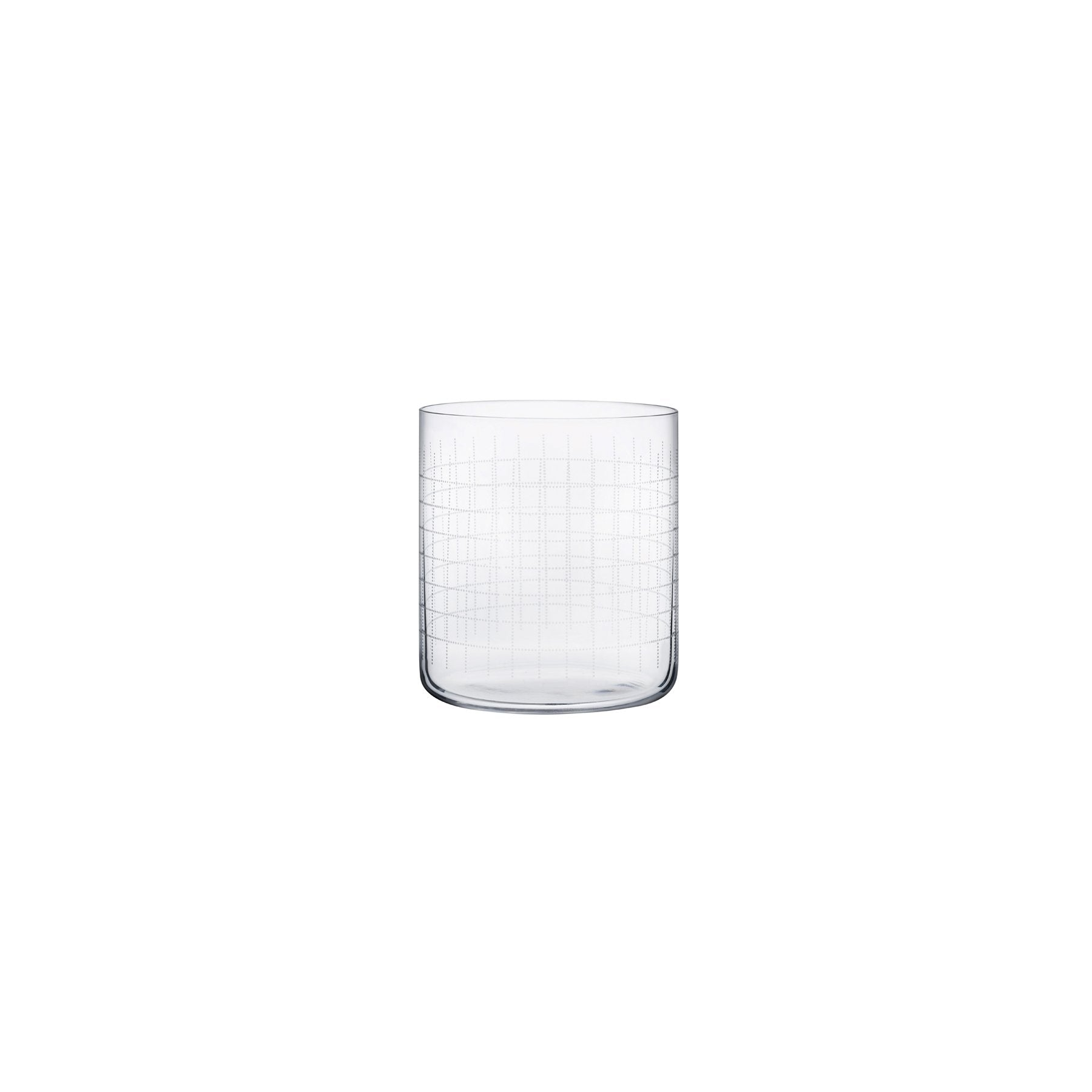 finesse grid set of 4 whisky DOF glasses by nude at adorn.house 