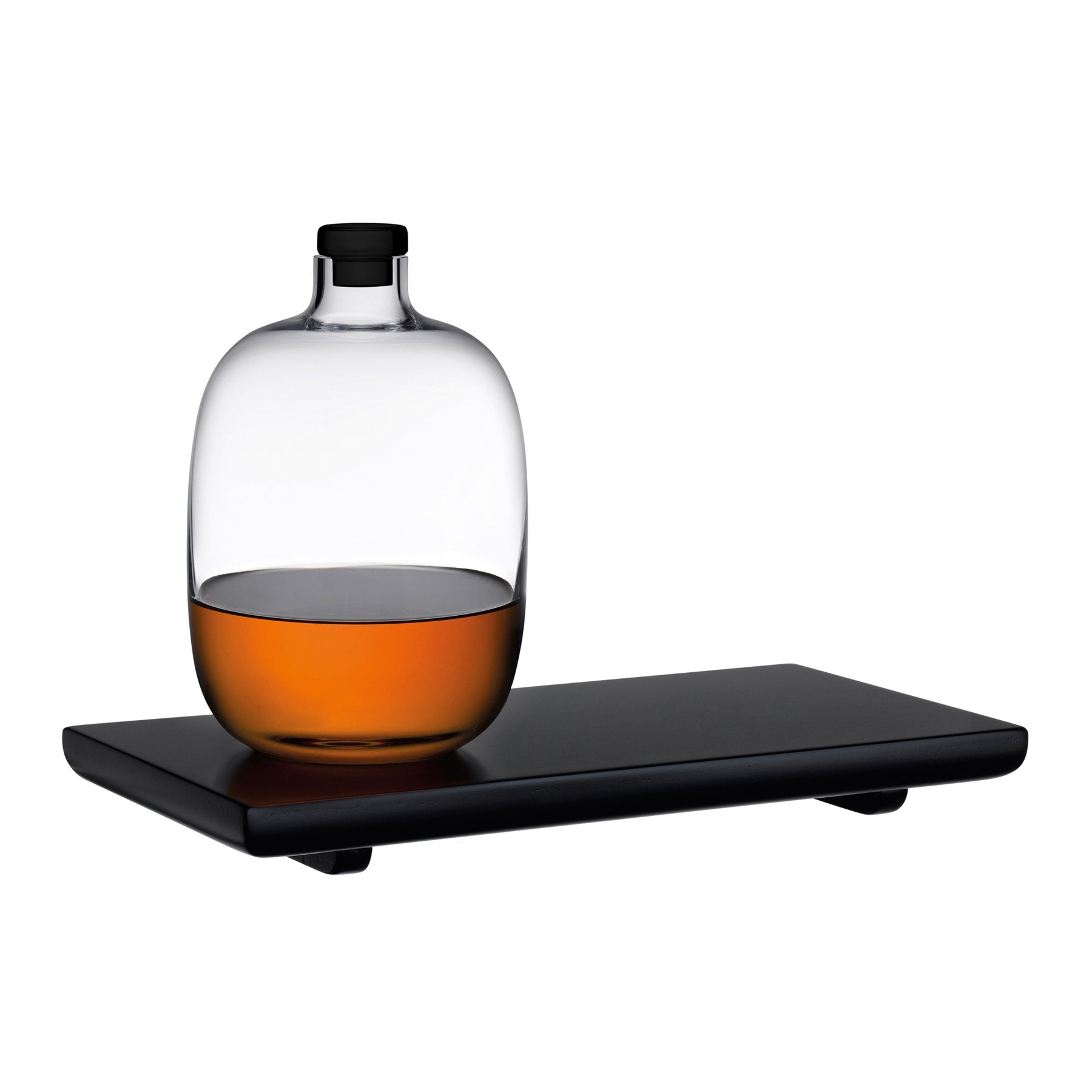 malt whiskey bottle with wooden tray by nude at adorn.house 