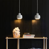 stone pendant small white by woud at adorn.house