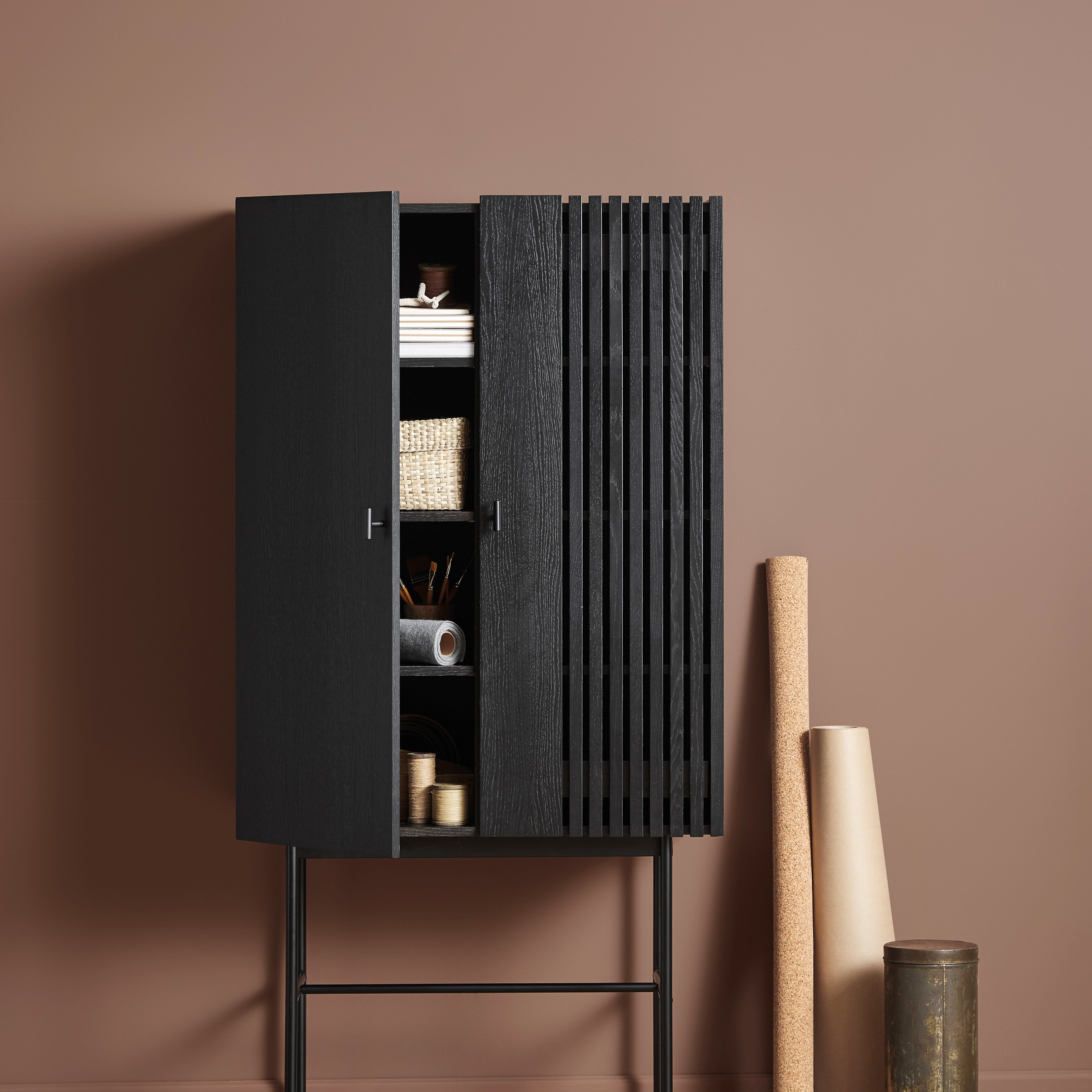 array highboard (80 cm) - black by woud at adorn.house