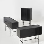 array sideboard (180 cm) - black by woud at adorn.house