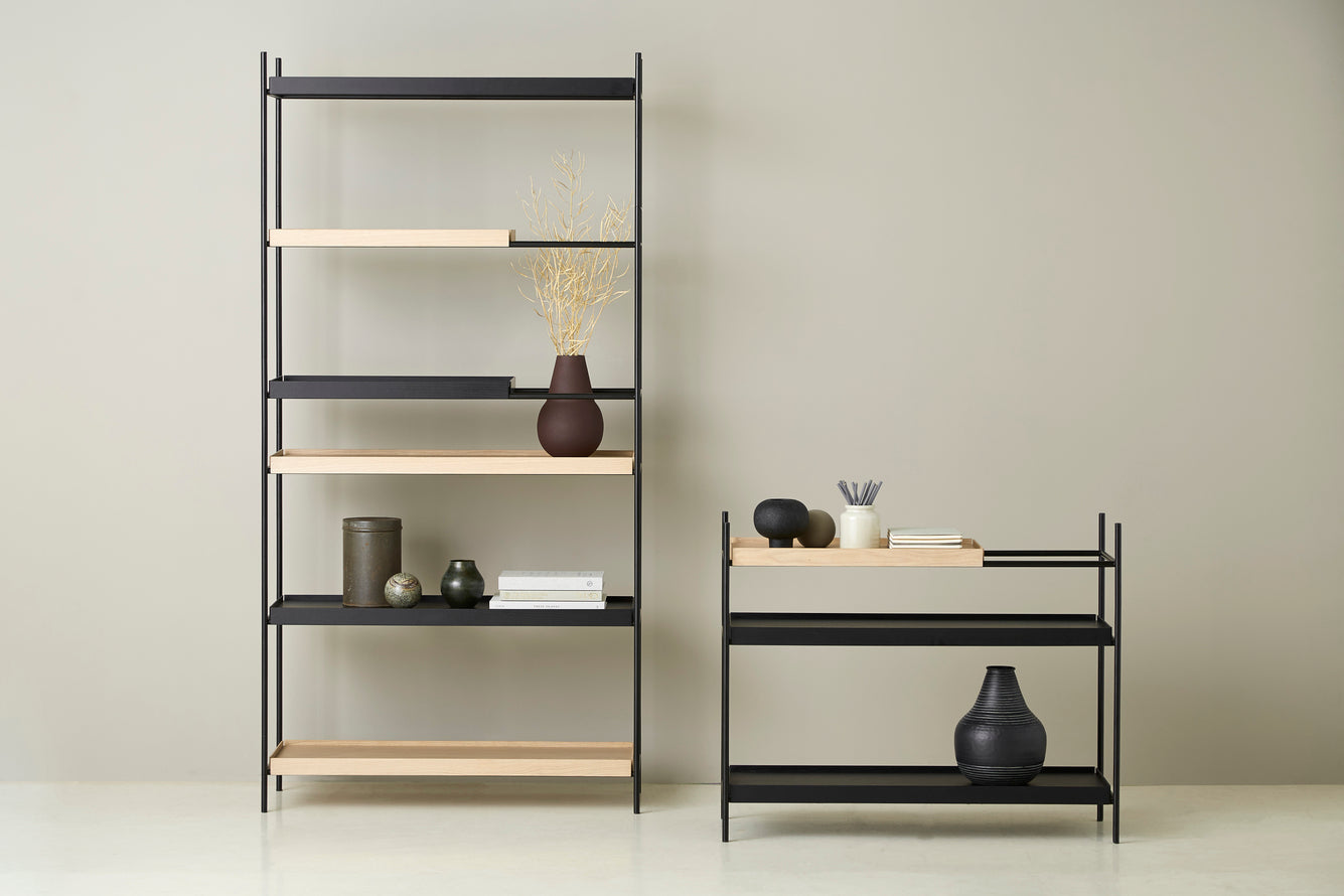 tray shelf low oak by woud at adorn.house
