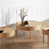 arc coffee table (89 cm) - oiled oak by woud at adorn.house