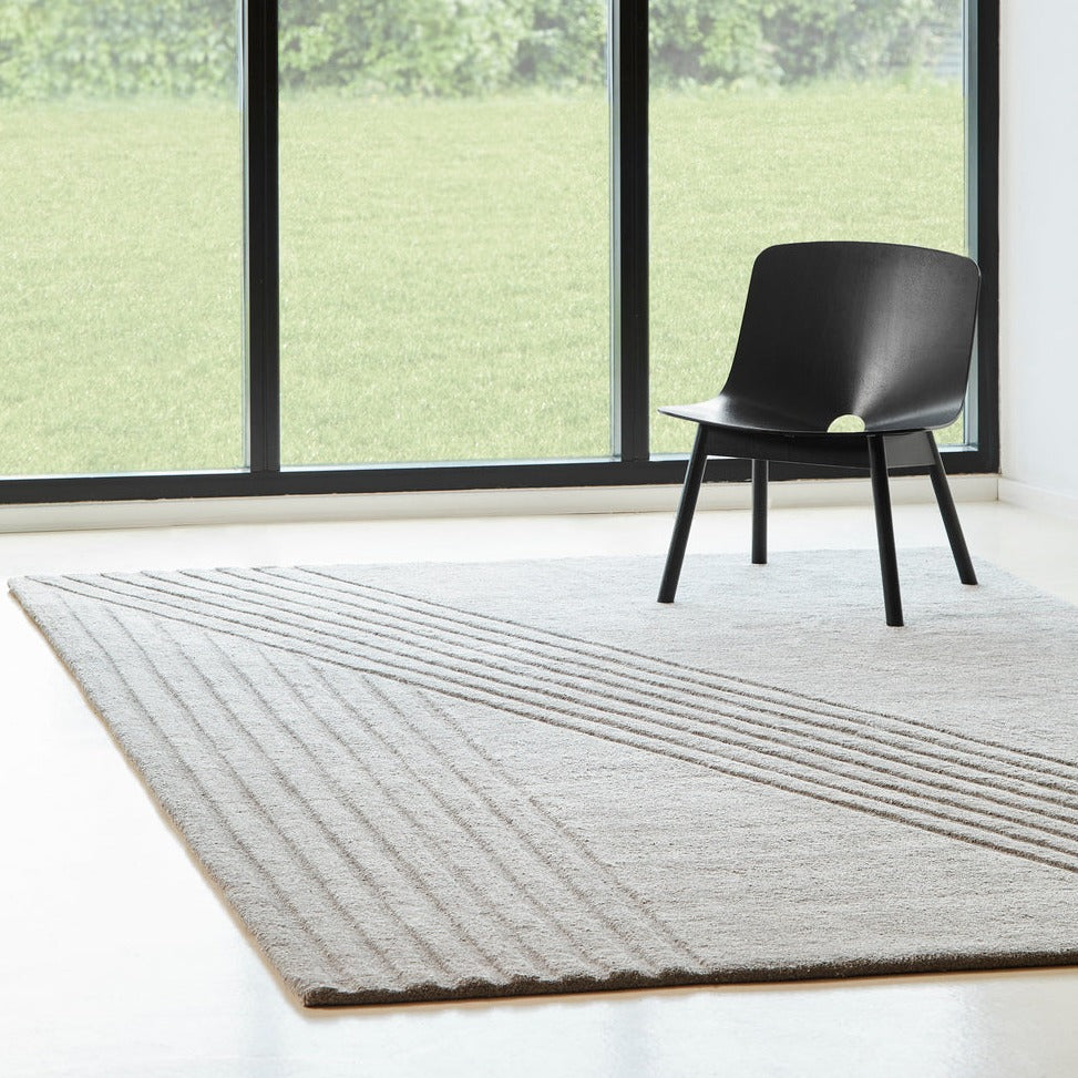 kyoto rug 200 x 300 cm grey by woud at adorn.house