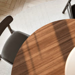 ludo dining table 130 cm walnut by woud at adorn.house