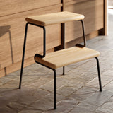 slalom step stool oak by woud at adorn.house