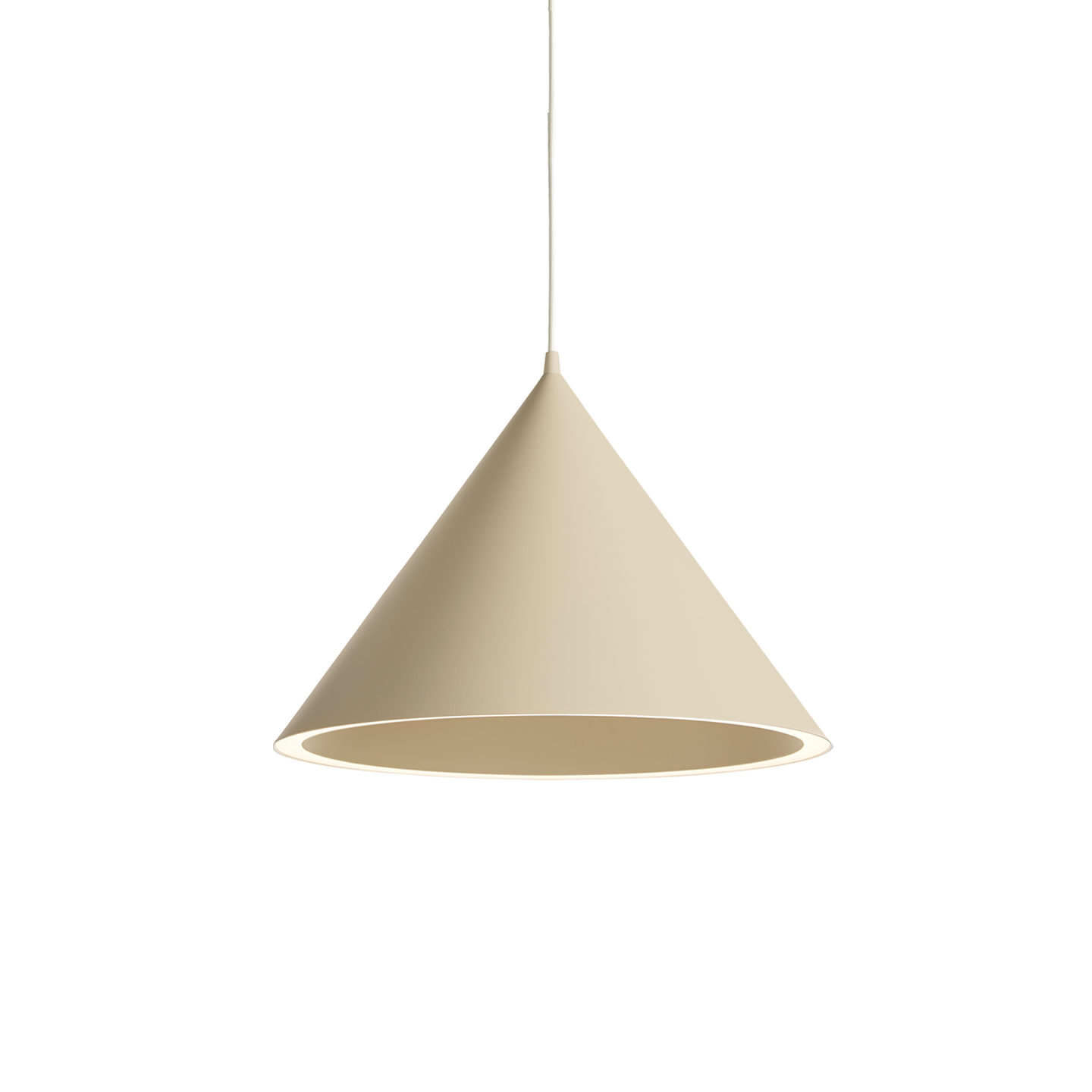 annular pendant small beige by woud at adorn.house