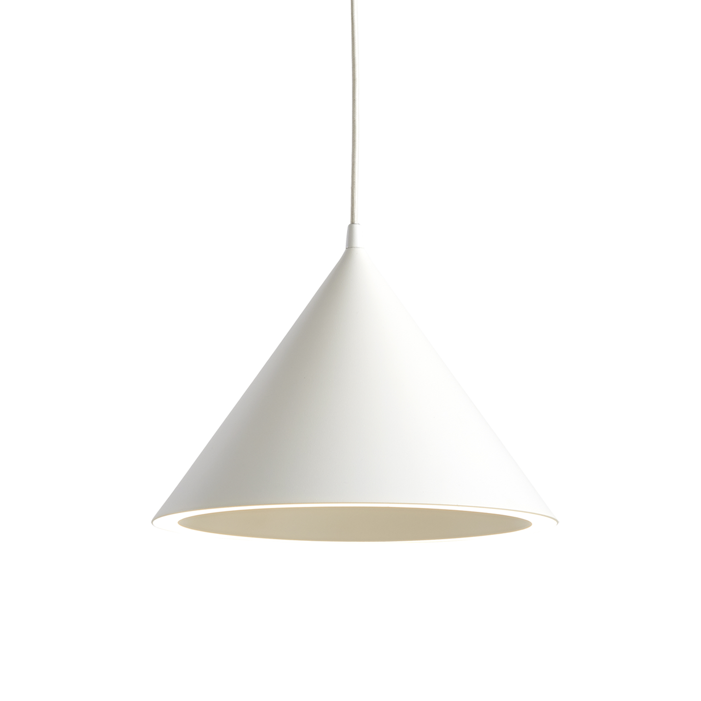annular pendant (large) - white by woud at adorn.house