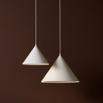 annular pendant (large) - white by woud at adorn.house