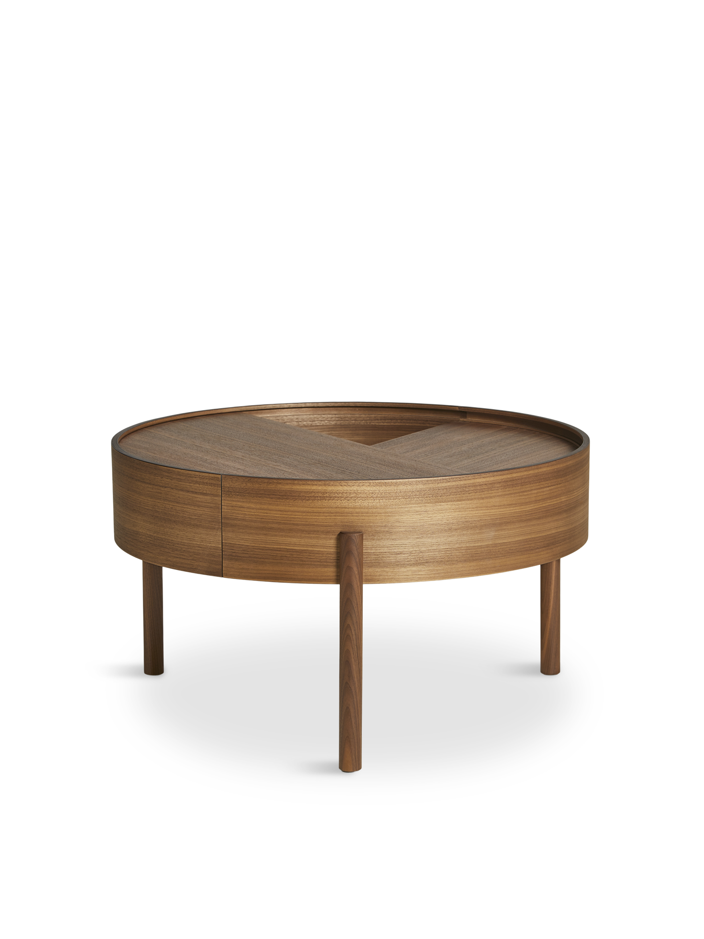 arc coffee table (66 cm) - walnut by woud at adorn.house