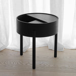arc side table (42 cm) - black by woud at adorn.house